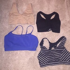 (4) MED sports bras. See pics for brands A10